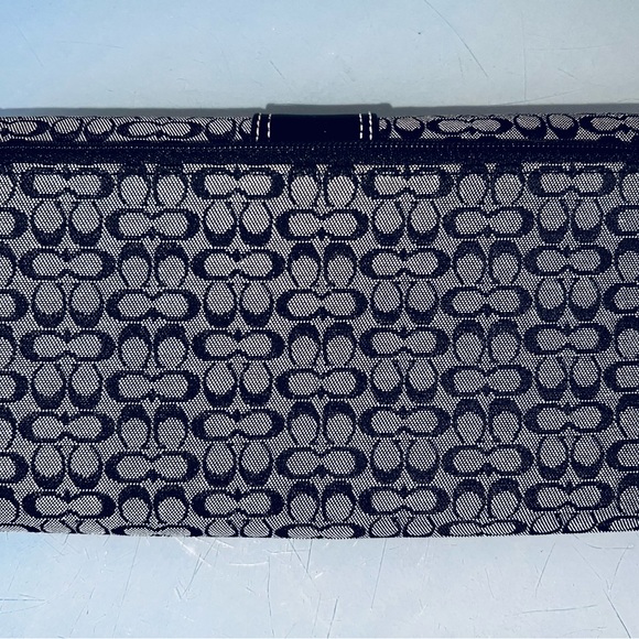 COACH Vintage Style C Logo w Leather Buckle Wallet & Matching Checkbook Cover - Picture 8 of 11